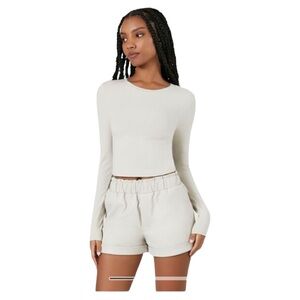 Forever 21 Cream Skorts